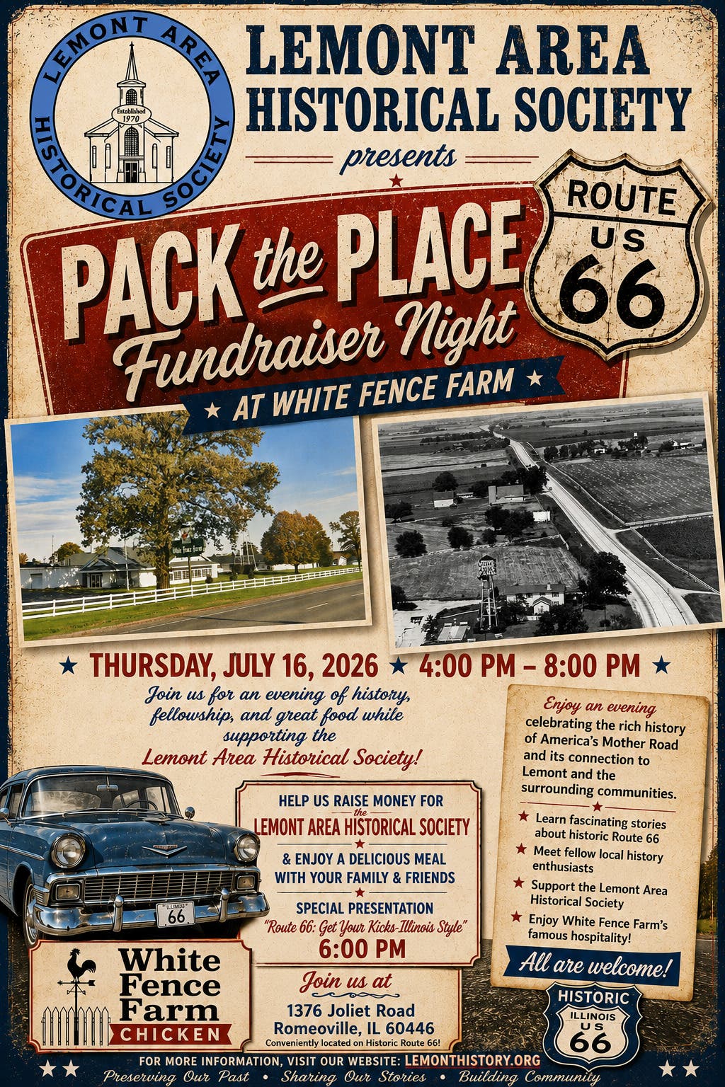 Pack the Place-Benefitting the Lemont Area Historical Society