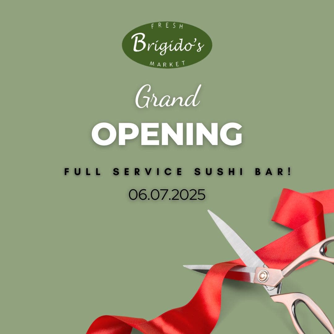 *GRAND OPENING* Full Service Sushi Bar at Brigido’s Slatersville!