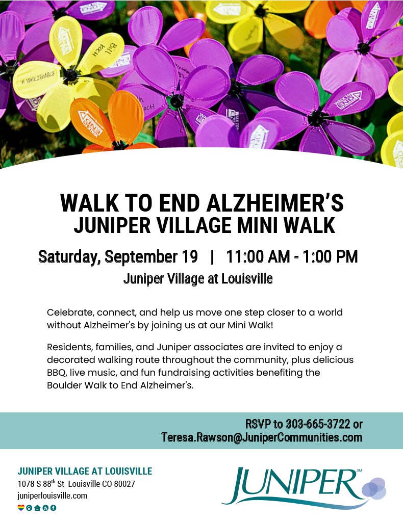 Juniper Village at Louisville's Walk to End Alzheimer's