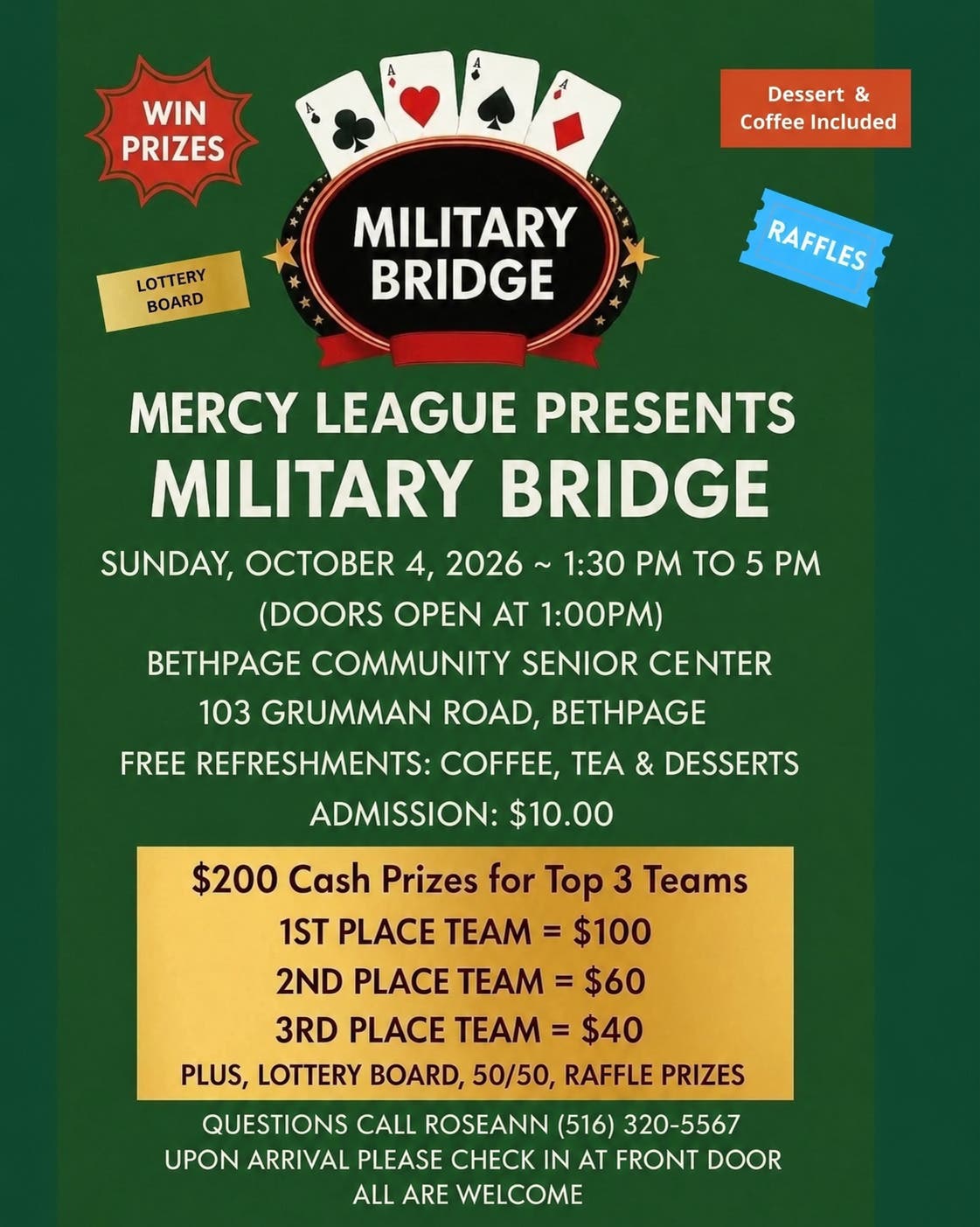 Mercy League Presents Military Bridge