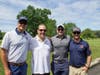 BBBS of CT CEO Andy Fleischmann with E-J Electric's Mike Winoski, Ben Carter, and Milan Bonita.