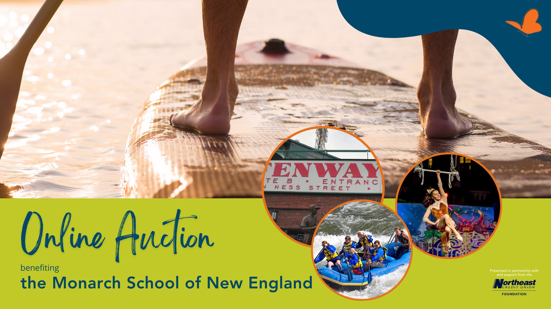 Jun 9 online auction benefiting the monarch school of new england