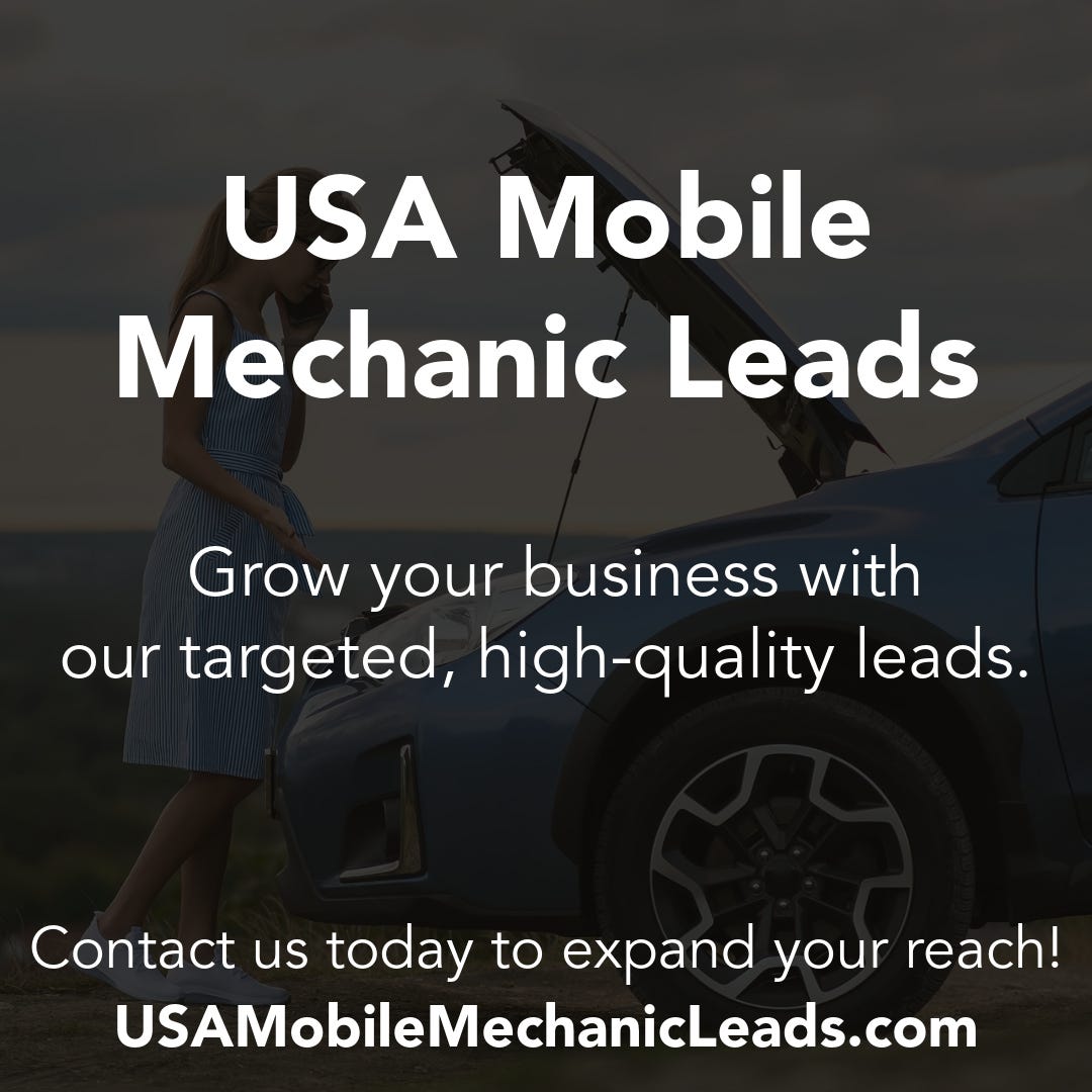 USA Mobile Mechanic Leads
