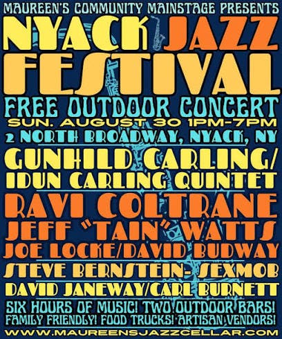 Nyack Jazz Festival/David Janeway Quintet 1-2 pm