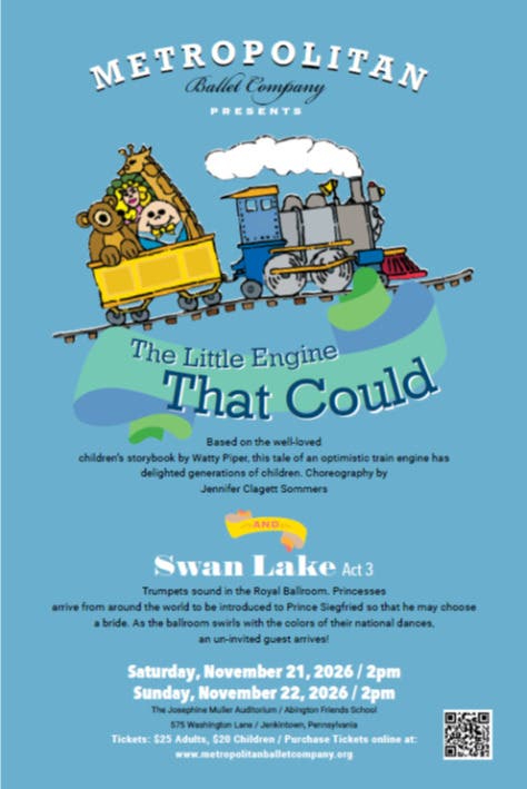 Metropolitan Ballet Company presents The Little Engine That Could and Swan Lake, Act III 