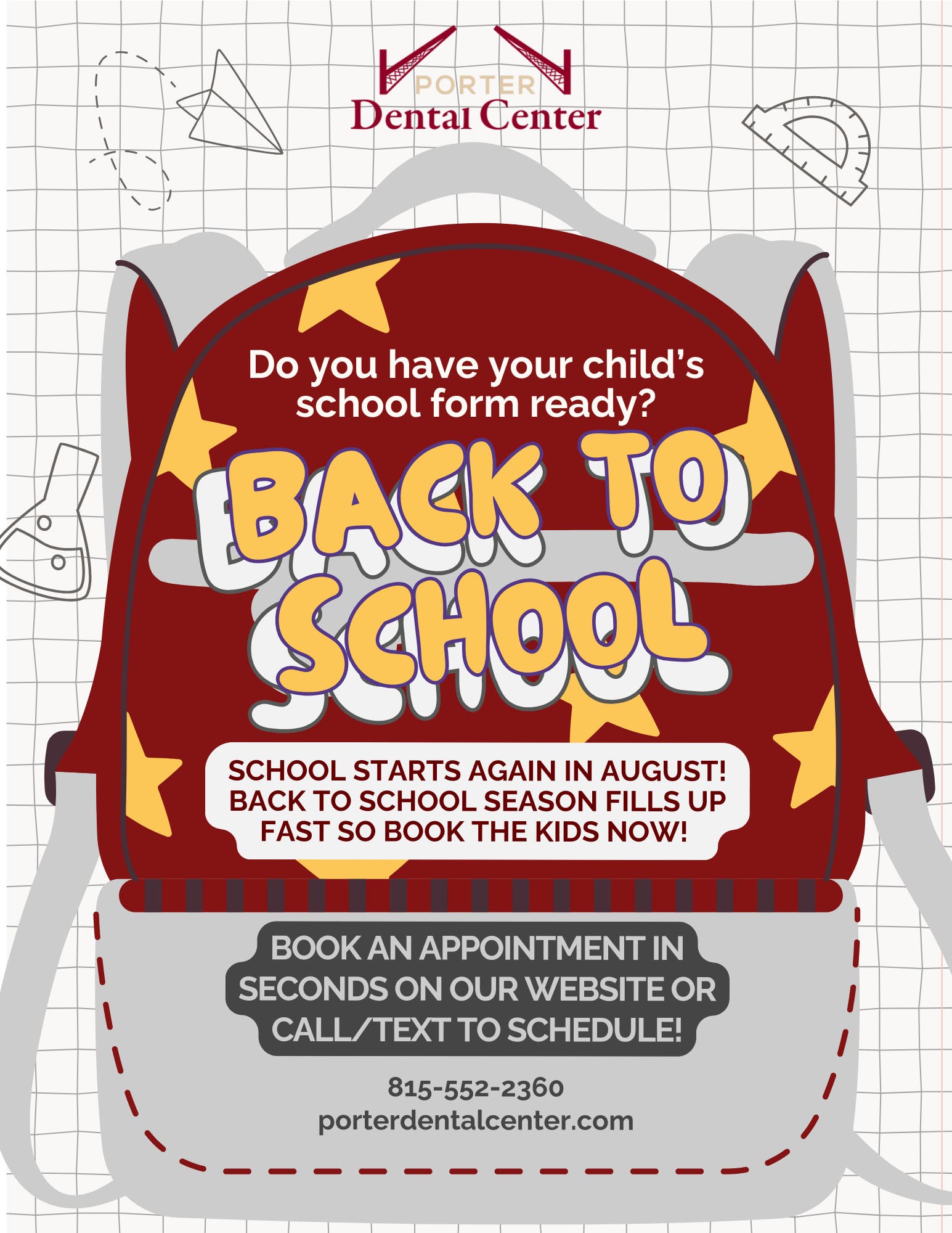 Back to School Dental Forms