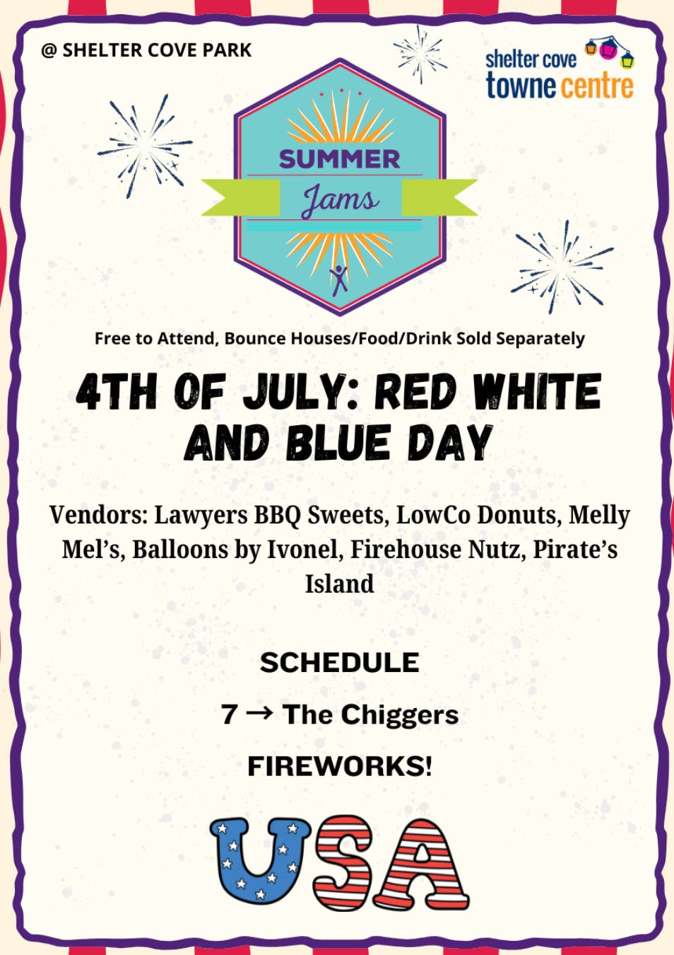 Summer Jams: 4th Of July Red White And Blue Day
