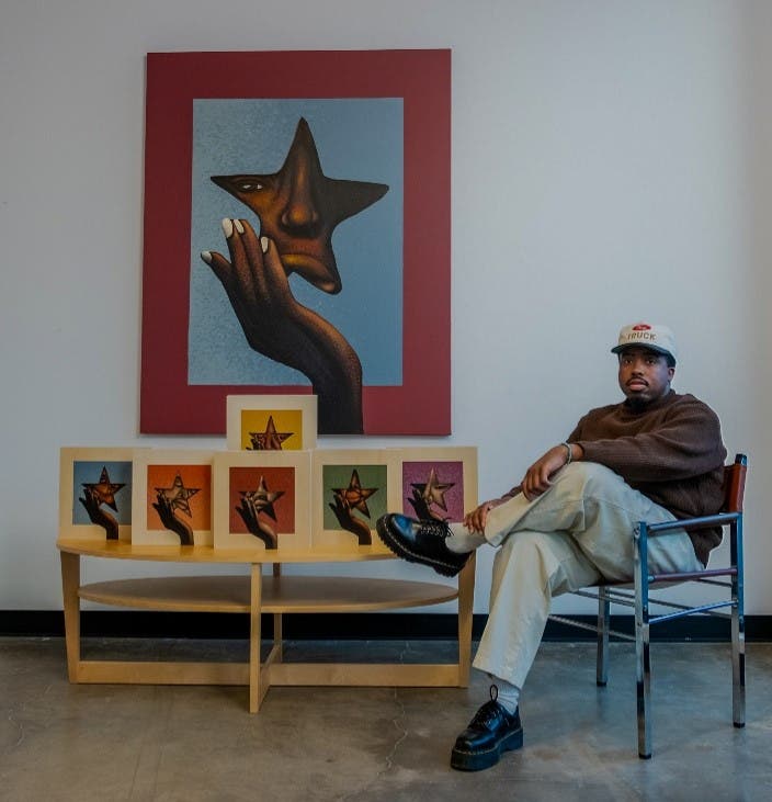 Art Window: Devon Deshaun at Galleria Dallas 