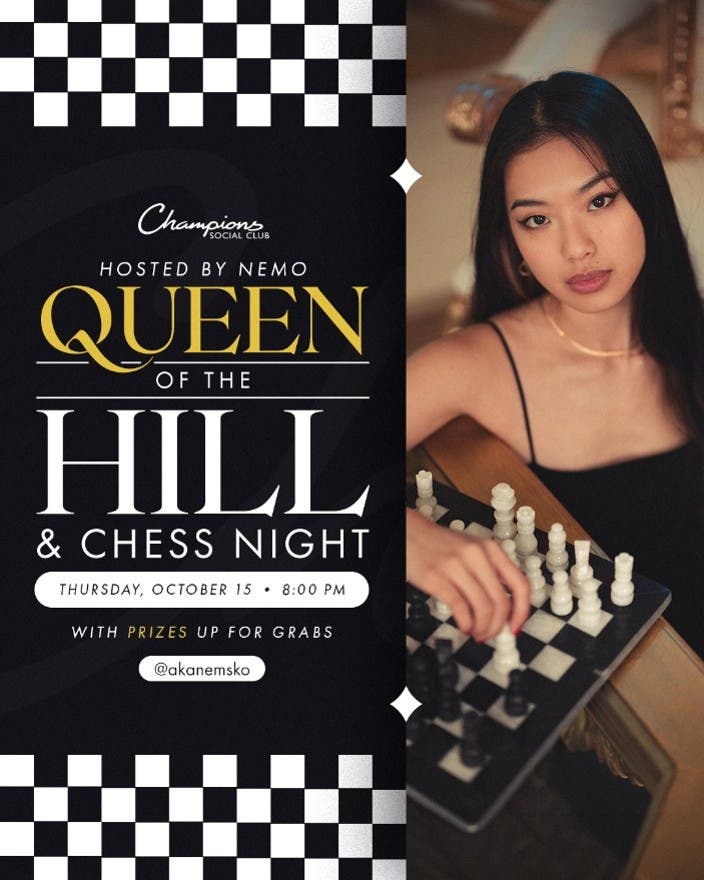 Queen of the Hill with Nemo at Champions Social Club 