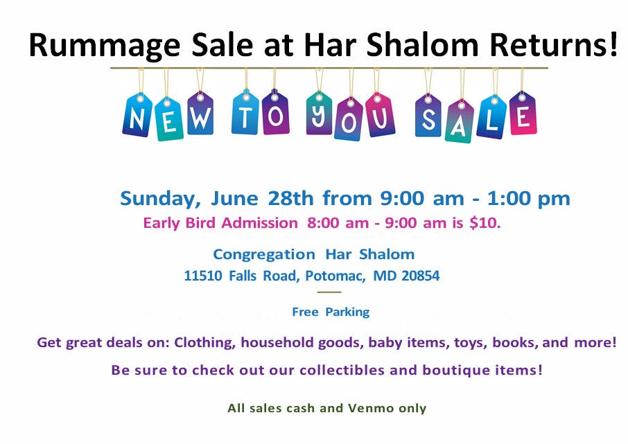 Annual Huge Rummage Sale