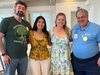 CHN’s Peer Mentor Volunteers join. From left, Mohamed C. Shahenkari, CHN Peer Mentor Volunteer; Leslie Colon, CHN Client Services Lead; Samantha Schrager, CHN Director of Partnerships & Impact Initiatives; and Lou Lanza, CHN Peer Mentor Volunteer.