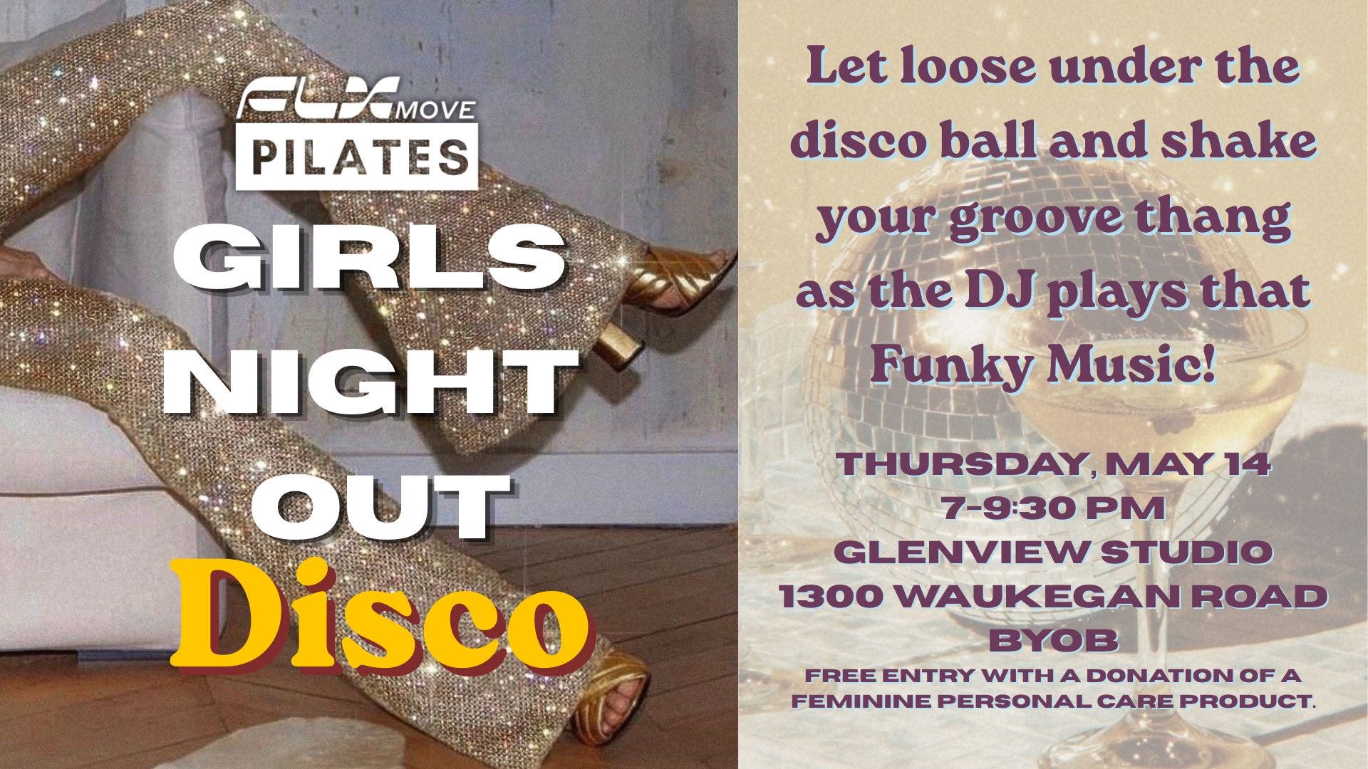 Glenview Studio to Host "Disco for a Cause" Girls' Night Out on May 14