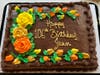 Guests were able to indulge in a delicious chocolate cake! 