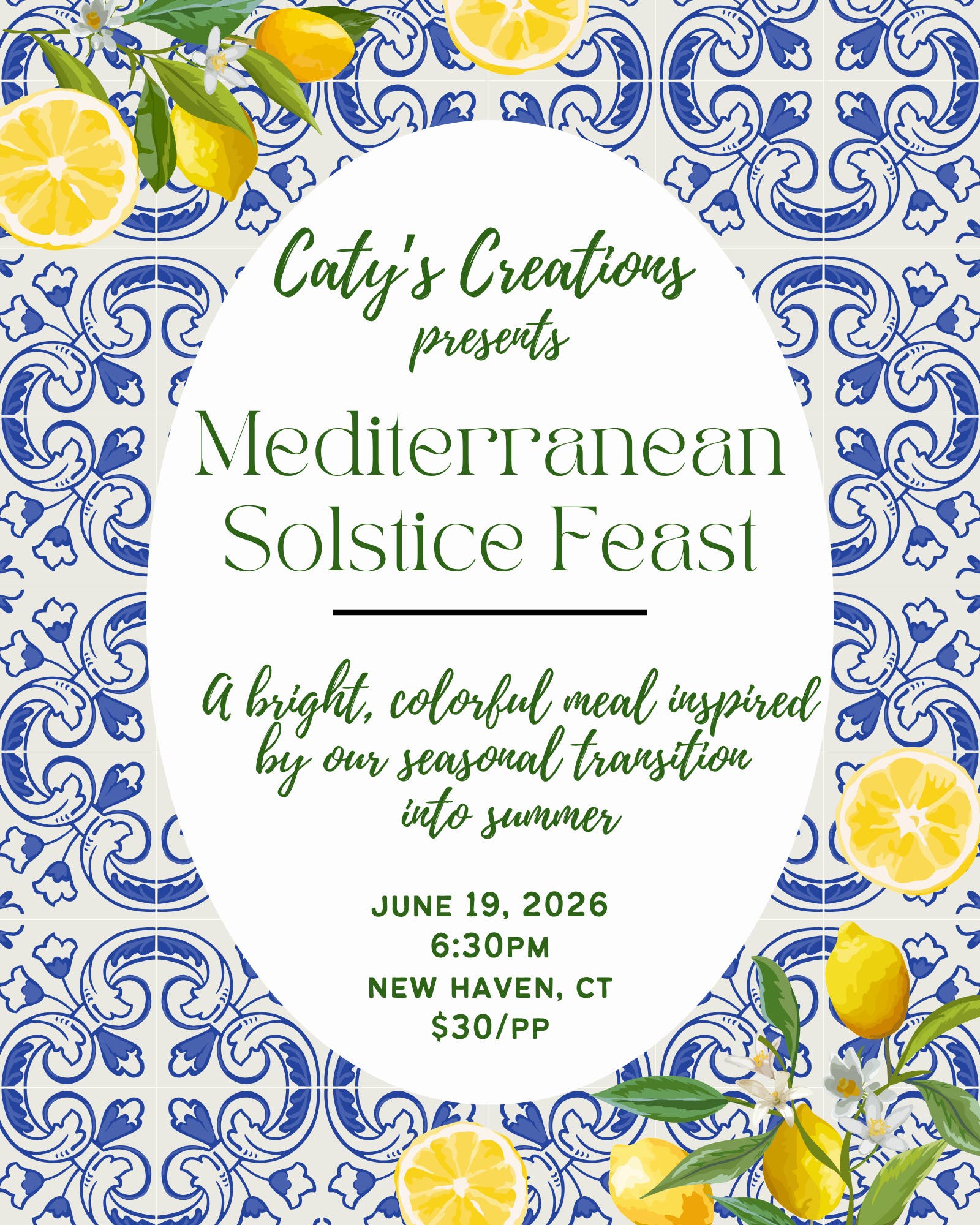 Mediterranean Solstice Feast