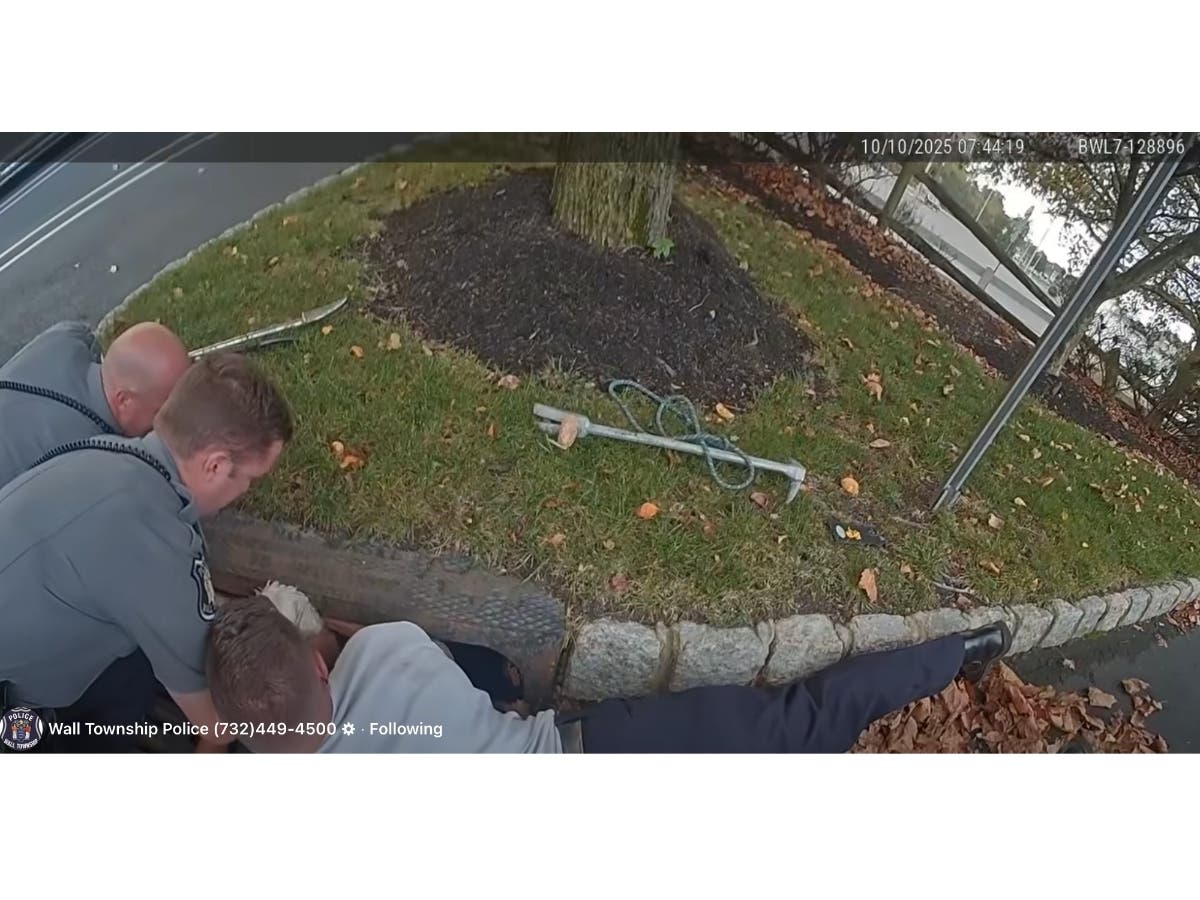 Watch Wall Police Rescue Dog Trapped In Storm Drain | Wall, NJ Patch