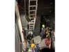 Firefighters working on the rescue in the performing arts center.