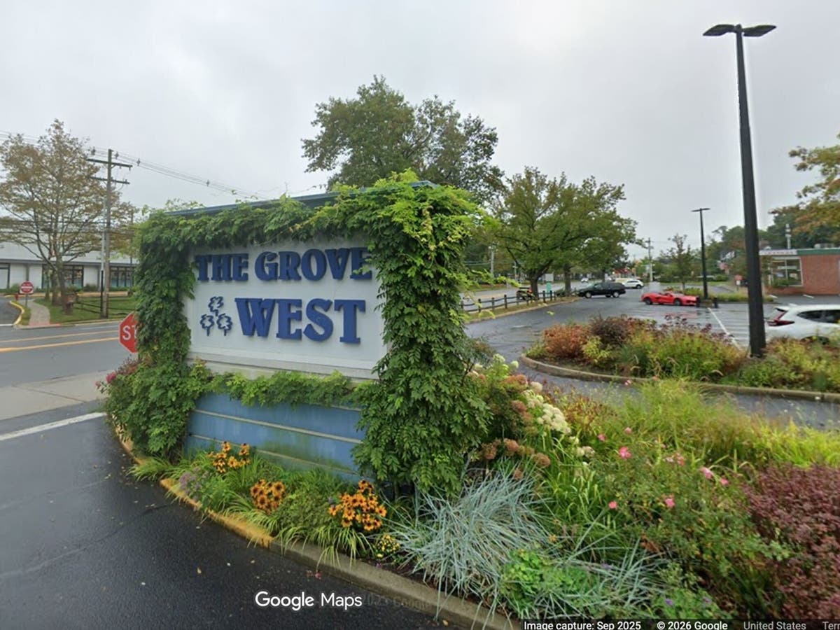 The entrance sign for The Grove West in Shrewsbury.