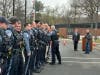 The police department's walk-out ceremony for Lt. Marvel.