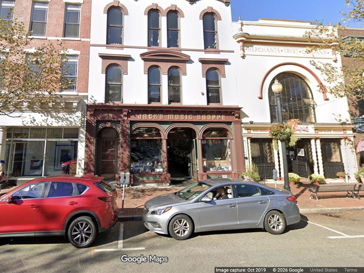 Jack’s Music Shoppe at 30 Broad Street, Red Bank.