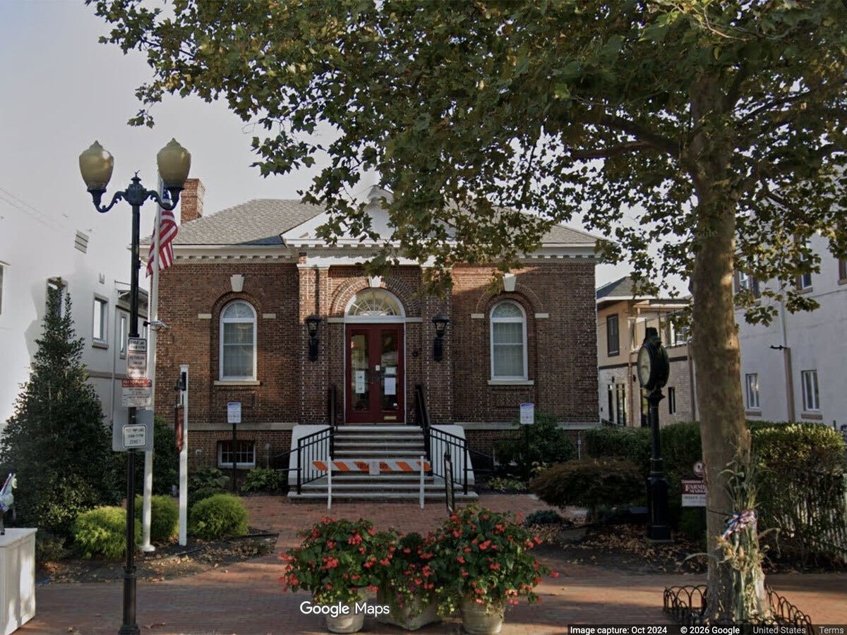 The Freehold Public Library, located at 28 1/2 East Main Street.