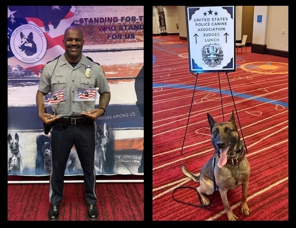 K9 Officer Jackson and his partner, Murph.