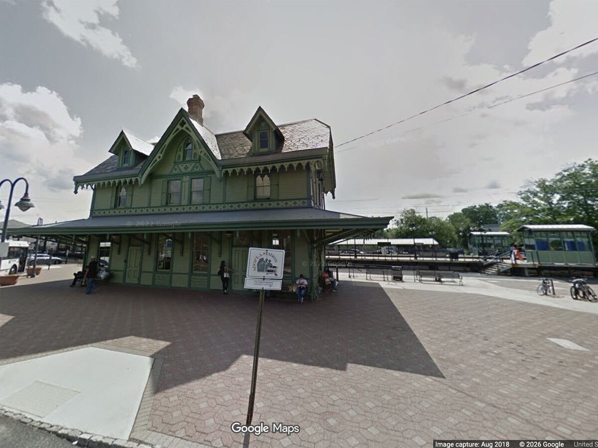 The Red Bank Train Station, located on Monmouth Street.