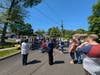 Mayor Charlie Carley Speaking to the Crowd at the DiMattina Street Dedication Ceremony.