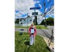 Arlene Mikkelsen with the resolution at Lounsbury Lane.
