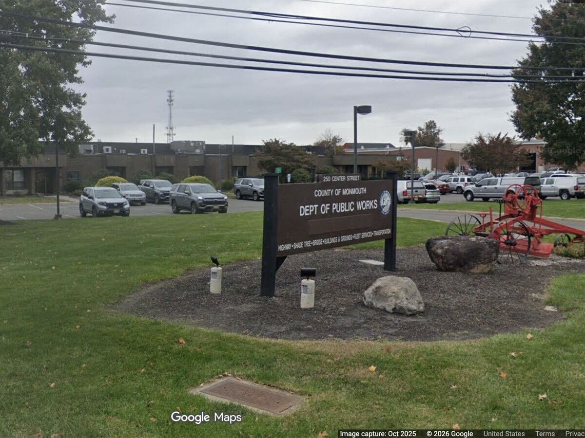 The Monmouth County Department of Public Works, located at 250 Center Street, Freehold.