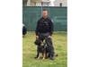 K9 Grim and his handler, retired Patrolman Adam Sosnowski.