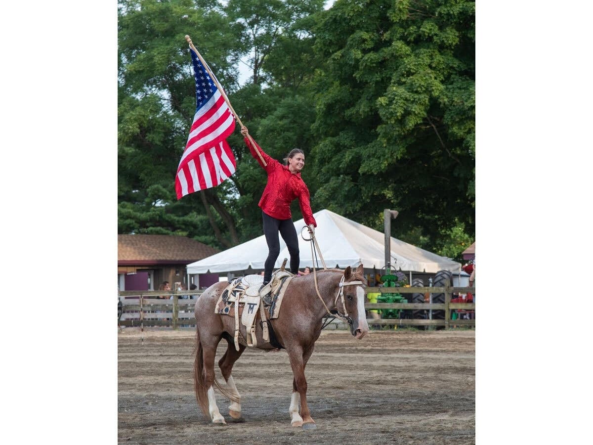 Tommie Turvey's Stunt Horses & Dogs at the Monmouth County Fair.