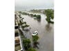 Flooding at Wesley Lake in Asbury Park.