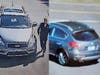 The car the suspect arrived in.