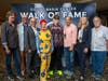 Red Bank Mayor Billy Portman with borough councilmembers, Basie Center President & CEO Adam Philipson, Chairperson Jeremy Grunin, Fred Schneider and Kate Pierson of the B-52s.