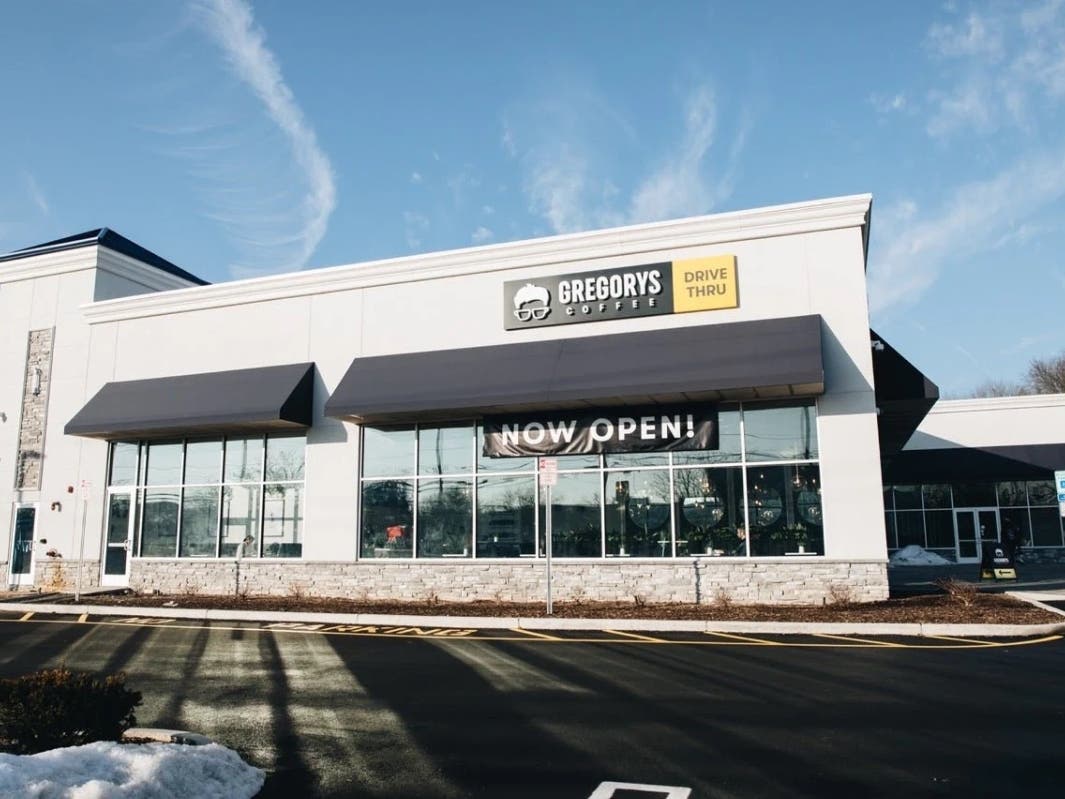The front of Gregory’s Coffee in Manalapan.