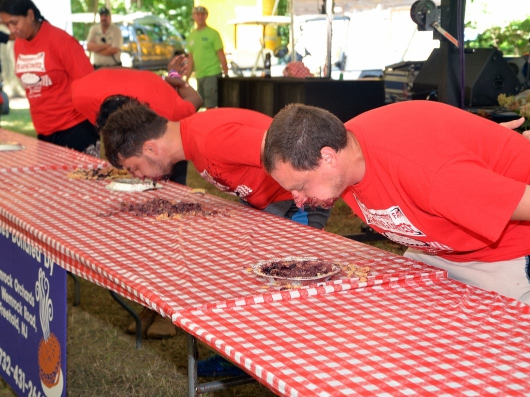 The Monmouth County Fair's Pie Eating Contest.