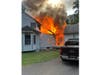 The fire at 27 Rues Road, Upper Freehold Township.