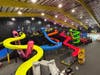 Slides inside Slick City Action Park.