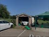 The front of the shed.