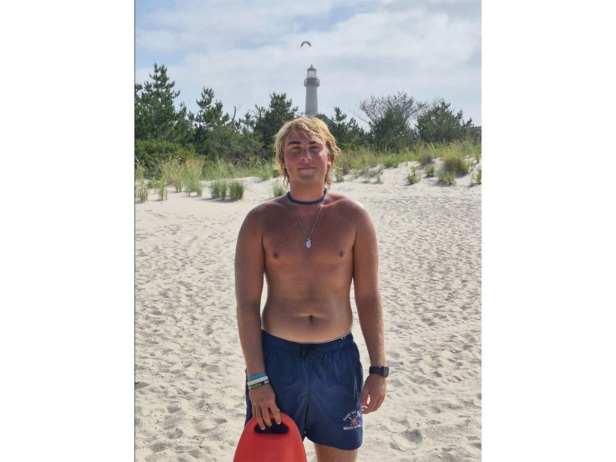 Cape May Point Lifeguard Ryan Gibson.