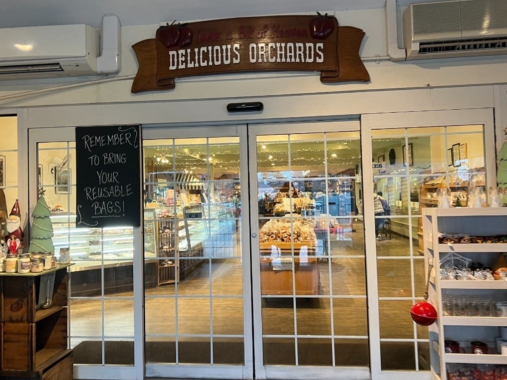 The inside of Delicious Orchards.