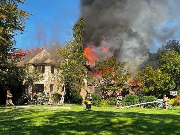 The fire at Armand Court in Holmdel.