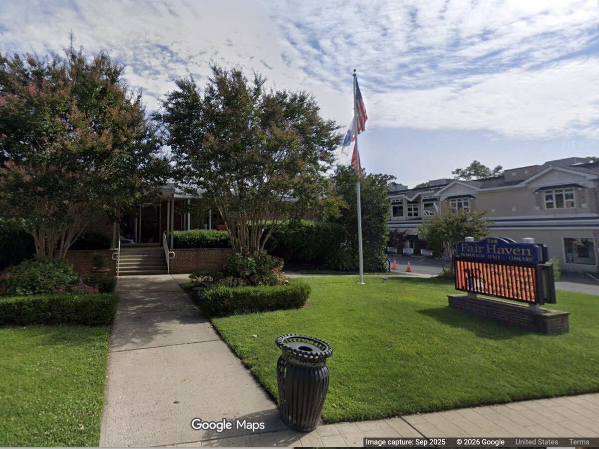The Fair Haven Public Library at 748 River Road, Fair Haven.