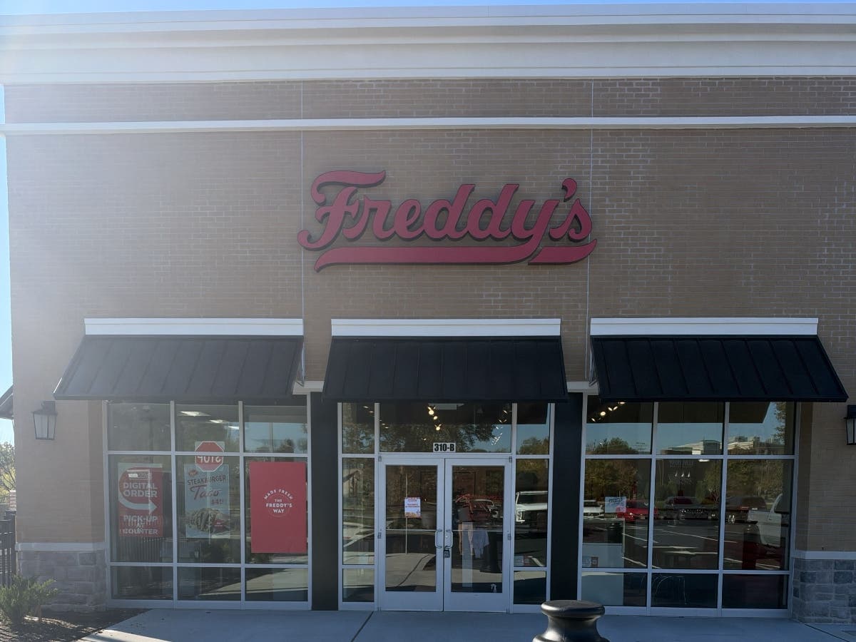 The outside of the restaurant in Freehold Marketplace.