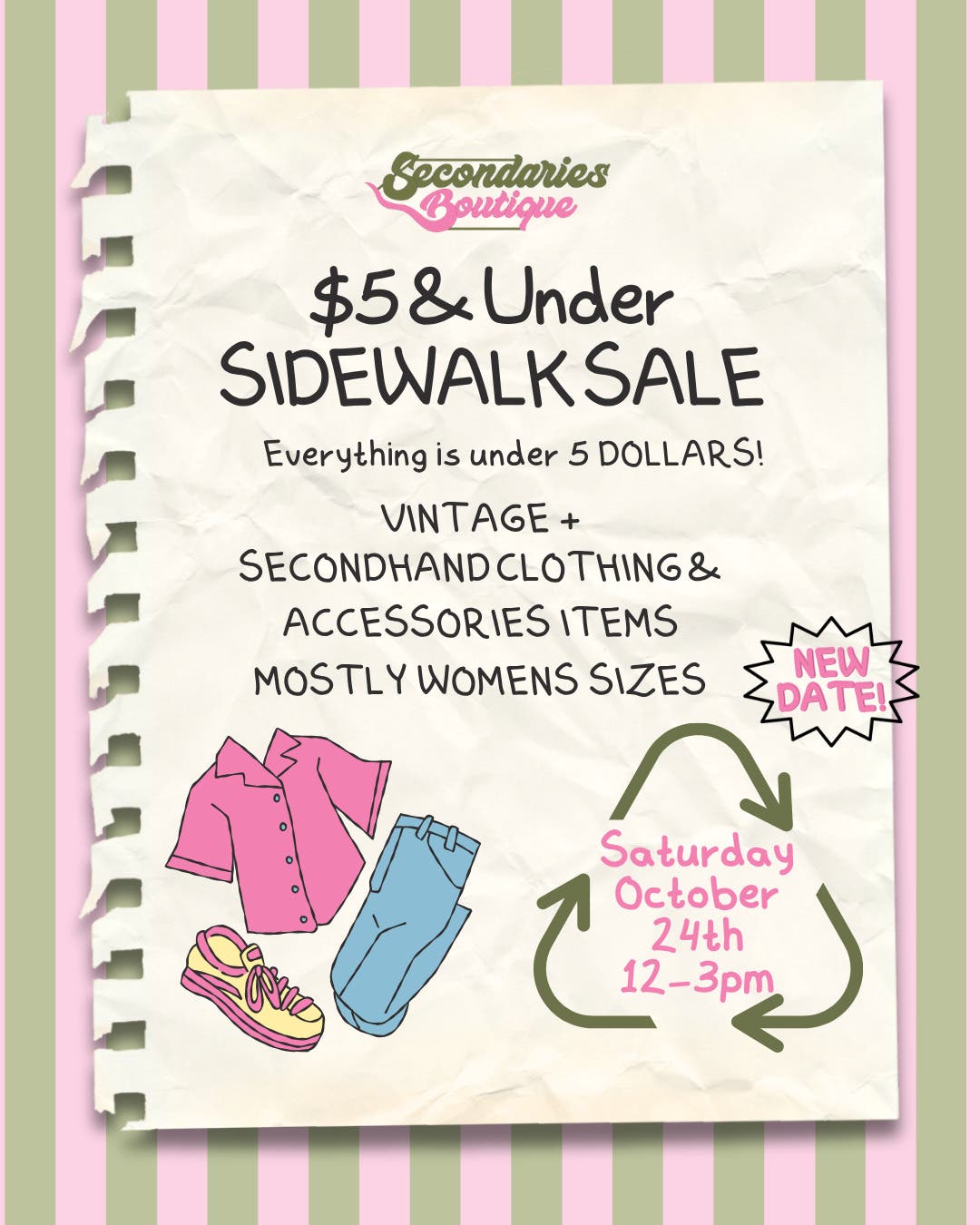 $5 & Under Sidewalk Sale!