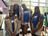 Representatives of Troop 30077:  Aubry Freeman, Christina Rosendary, Angel Rosendary, and J’Nya Pennington