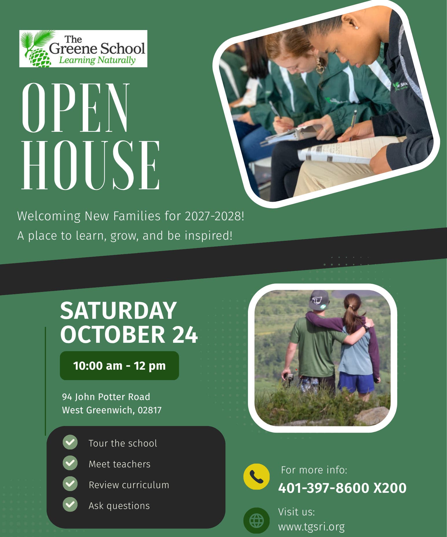 The Greene School Open House