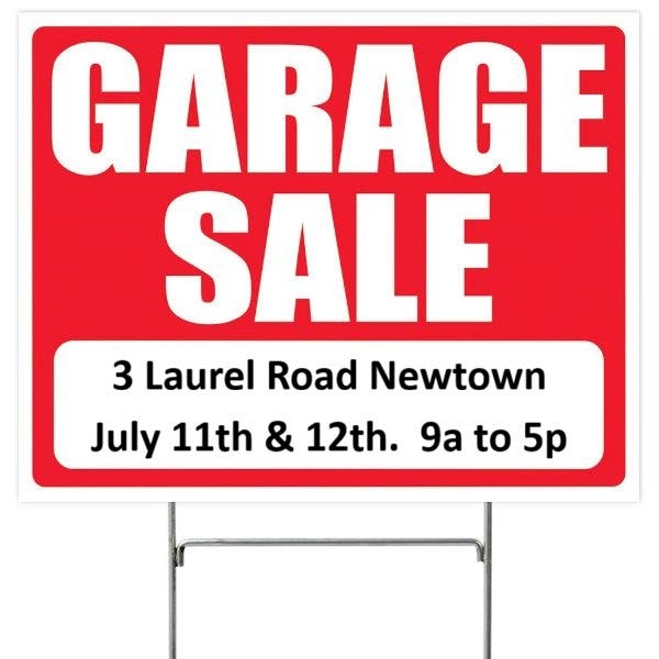 Multi Family Tag Sale. July 11&12.