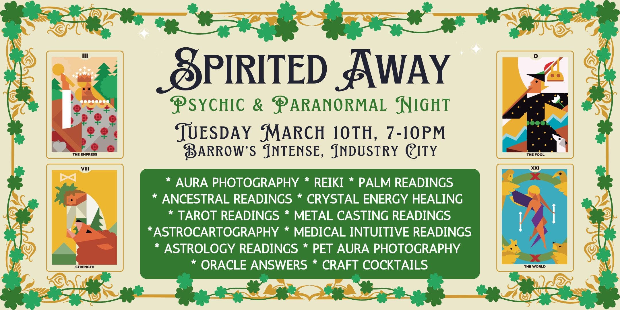 Spirited Away Psychic & Paranormal Night