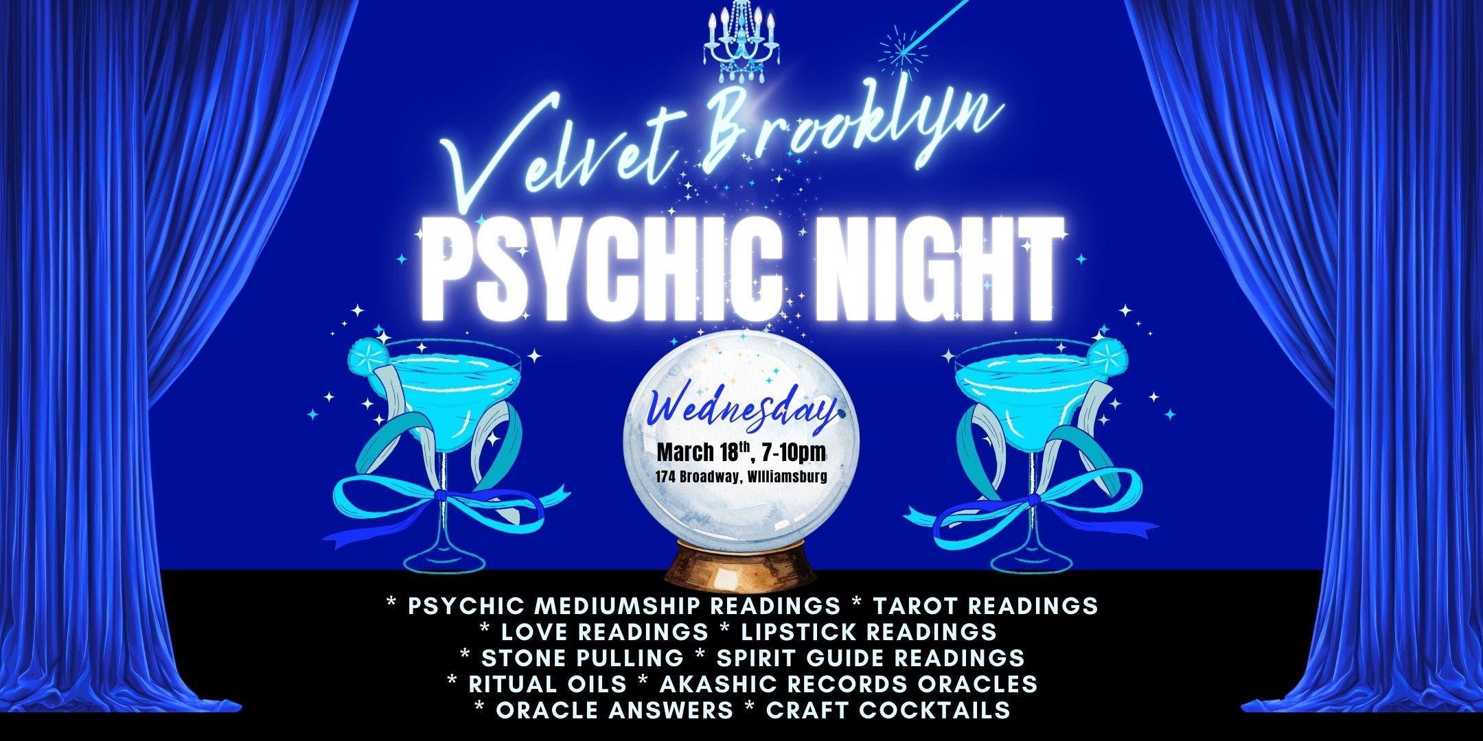 Velvet Brooklyn Psychic Night!
